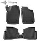 Matot 3D VOLKSWAGEN Polo VI 2001-2009, 5 kpl black /5020065 hinta ja tiedot | Auton kumimatot | hobbyhall.fi