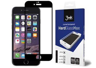 Suojalasi 3MK HardGlass Max, Apple iPhone 8 Plus, läpinäkyvä / musta hinta ja tiedot | Näytönsuojakalvot ja -lasit | hobbyhall.fi