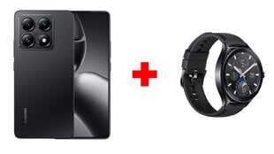 Xiaomi 14T 5G 12/256GB Titan Black + Xiaomi Watch 2 Pro 4G Black hinta ja tiedot | Matkapuhelimet | hobbyhall.fi