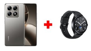 Xiaomi 14T Pro 5G 12/512GB Titan Gray + Xiaomi Watch 2 Pro 4G Black hinta ja tiedot | Matkapuhelimet | hobbyhall.fi