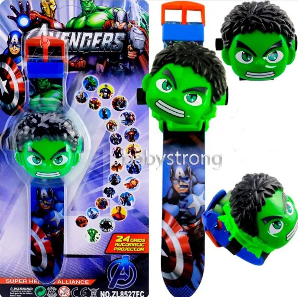 Milando B10 lasten kello projektorilla Marvel Hulk hinta ja tiedot | Lasten asusteet | hobbyhall.fi