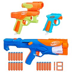 Šautuvų rinkinys Nerf N Series Gear up pack, 3 vnt. hinta ja tiedot | Poikien lelut | hobbyhall.fi