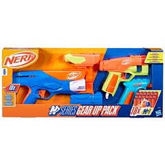 Šautuvų rinkinys Nerf N Series Gear up pack, 3 vnt. hinta ja tiedot | Poikien lelut | hobbyhall.fi