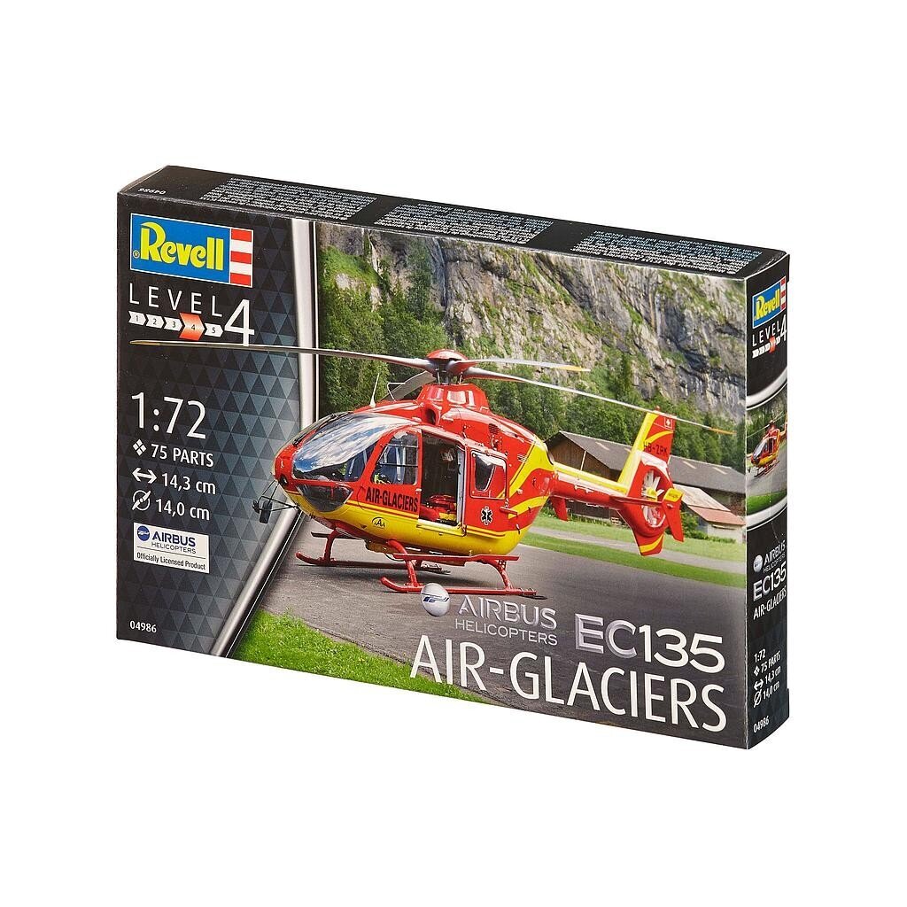 Revell-liimamalli Airbus-helikopteri EC135 AIR-GLACIERS 1:72 hinta ja tiedot | Pelien oheistuotteet | hobbyhall.fi