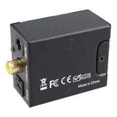 Audiomuunnin, SPDIF/koaksiaali/DC 5V hinta ja tiedot | Kaapelit ja adapterit | hobbyhall.fi