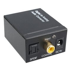 Audiomuunnin, SPDIF/koaksiaali/DC 5V hinta ja tiedot | Kaapelit ja adapterit | hobbyhall.fi