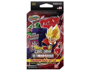 Lautapeli DragonBall Super CCG Unison Warrior Series Set 8 Ultimate Squad Premium Pack, FIN hinta ja tiedot | Lautapelit ja älypelit | hobbyhall.fi