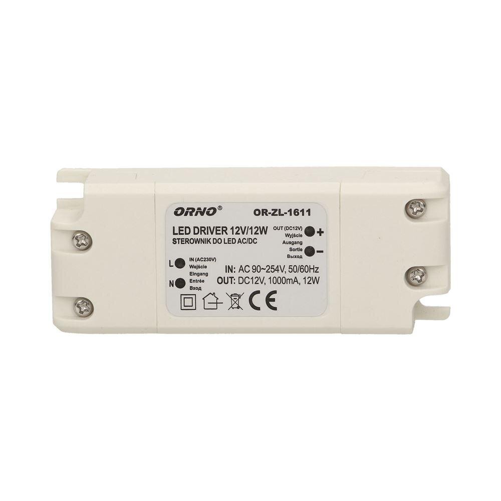 LED-virtalähde 12W 12V DC IP20 - OR-ZL-1611 - OR-ZL-1611 hinta ja tiedot | Virtalähteet | hobbyhall.fi