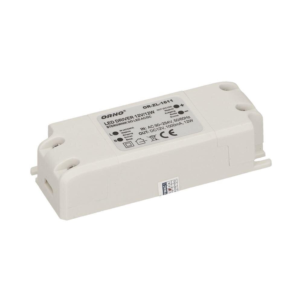 LED-virtalähde 12W 12V DC IP20 - OR-ZL-1611 - OR-ZL-1611 hinta ja tiedot | Virtalähteet | hobbyhall.fi