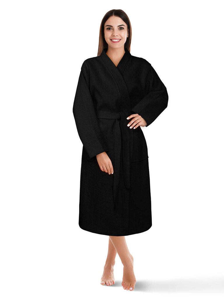 Spiin Robe Unisex A619, musta hinta ja tiedot | Naisten kylpytakit | hobbyhall.fi