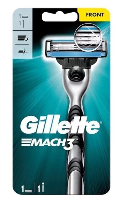 Gillette, Mach3, partaterä, 1 kpl. hinta ja tiedot | Parranajo ja karvanpoisto | hobbyhall.fi