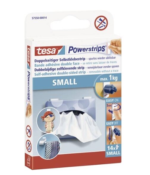 Tesa, Powerstrips, Julistepleisterit, pienet, 14 kappaletta. hinta ja tiedot | Toimistotarvikkeet | hobbyhall.fi