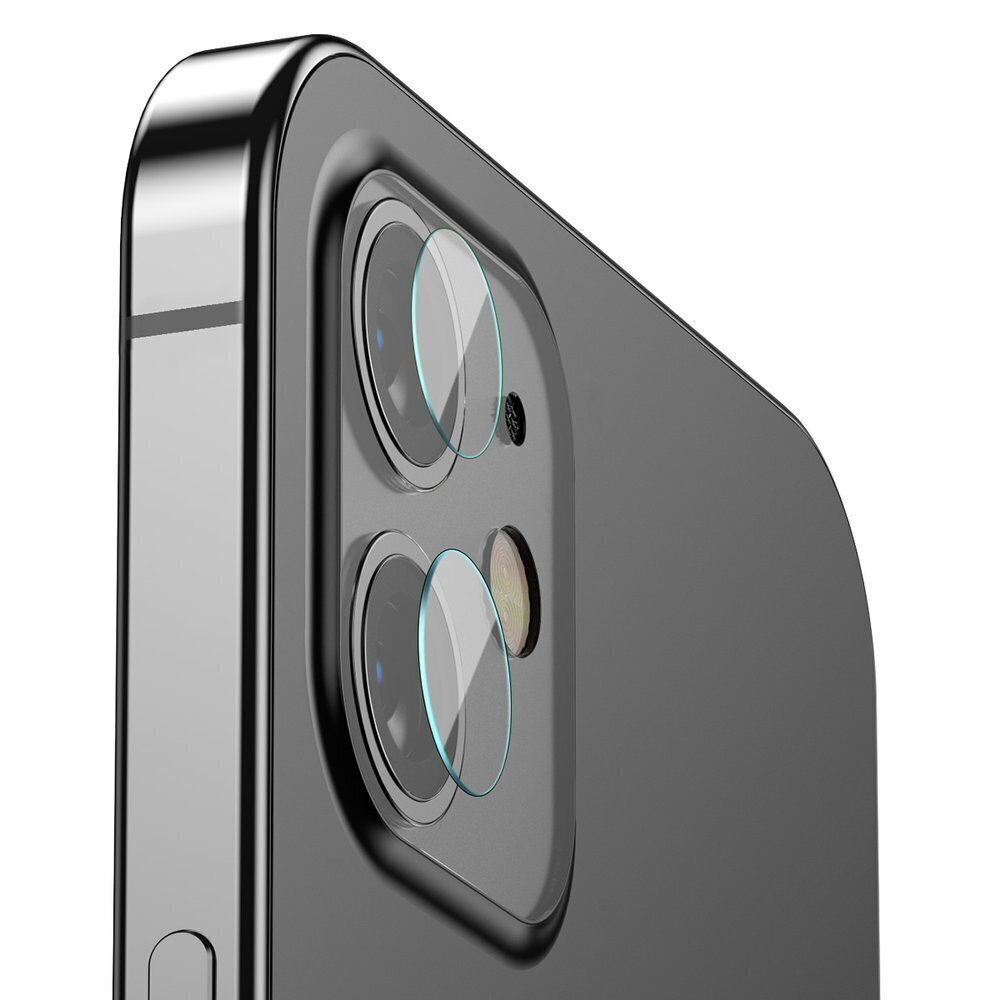 Näytönsuoja Baseus reinforced lens tempered glass camera protector iPhone 12 / iPhone 12 mini hinta ja tiedot | Näytönsuojakalvot ja -lasit | hobbyhall.fi