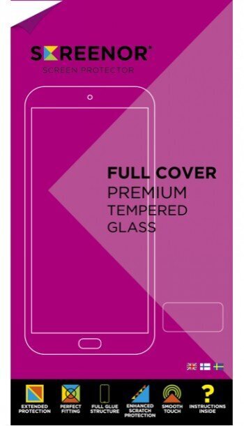 SCREENOR Full Cover - näytönsuojalasi Samsung Galaxy A02S hinta ja tiedot | Näytönsuojakalvot ja -lasit | hobbyhall.fi