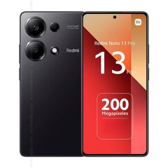 Xiaomi Redmi Note 13 Pro 12|512GB 4G DS NFC Midnight Black hinta ja tiedot | Matkapuhelimet | hobbyhall.fi