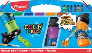 Guassivärit ColorPeps, 6 väriä hinta ja tiedot | Maped Koulutarvikkeet | hobbyhall.fi
