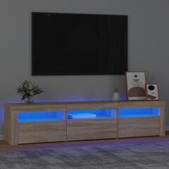 TV-kaappi LED-valolla, tammi, 180 x 35 x 40 cm hinta ja tiedot | TV-tasot | hobbyhall.fi