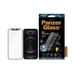 Panzer Glass -suoja iPhone 12/12 Pro CamSlider Case -mukava ja antibakteerinen, musta / musta hinta ja tiedot | Näytönsuojakalvot ja -lasit | hobbyhall.fi