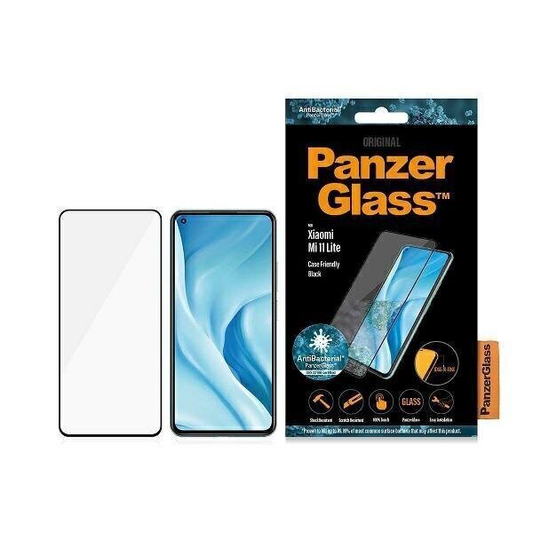 Näytönsuoja PanzerGlass E2E Regular, Sopii Xiaomi Mi 11 Lite 5G:lle, Koteloystävällinen, Antibakteerinen hinta ja tiedot | Näytönsuojakalvot ja -lasit | hobbyhall.fi