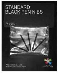 WACOM PEN NIBS BLACK 5 PACK FOR I4 hinta ja tiedot | Tablettien lisätarvikkeet | hobbyhall.fi