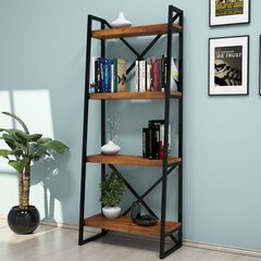 Vapaasti seisova hylly Kalune Design Alaro Ladder, ruskea/musta hinta ja tiedot | Hyllyt | hobbyhall.fi