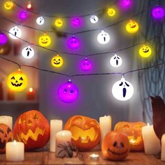 Halloween-lepakkovalot, kurpitsalepakko-koristevalot, 20 LED-halloween-koristevaloa, Halloween-valonauhat hinta ja tiedot | Jouluvalot | hobbyhall.fi