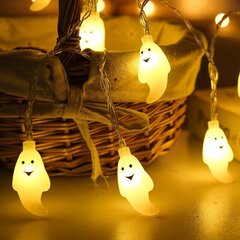 Halloween-lepakkovalot, kurpitsalepakko-koristevalot, 20 LED-halloween-koristevaloa, Halloween-valonauhat hinta ja tiedot | Jouluvalot | hobbyhall.fi