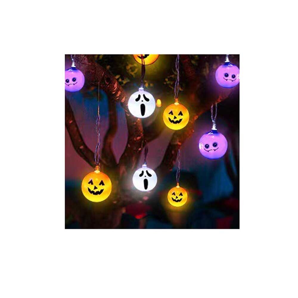 Halloween-lepakkovalot, kurpitsalepakko-koristevalot, 20 LED-halloween-koristevaloa, Halloween-valonauhat hinta ja tiedot | Jouluvalot | hobbyhall.fi