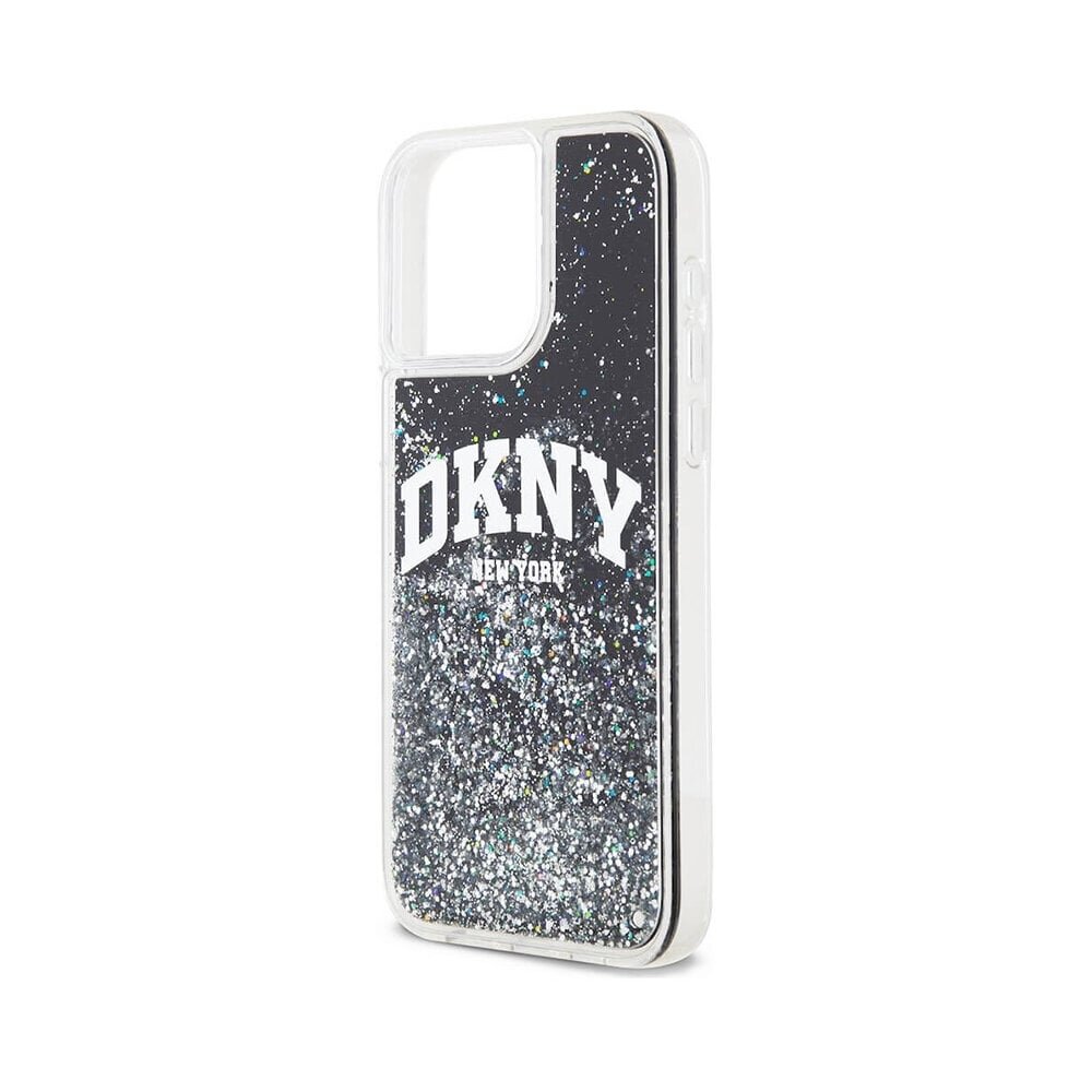 DKNY Liquid Glitters W/Arch Logo iPhone 14 Pro Max (6,7") - Musta hinta ja tiedot | Puhelimen kuoret ja kotelot | hobbyhall.fi