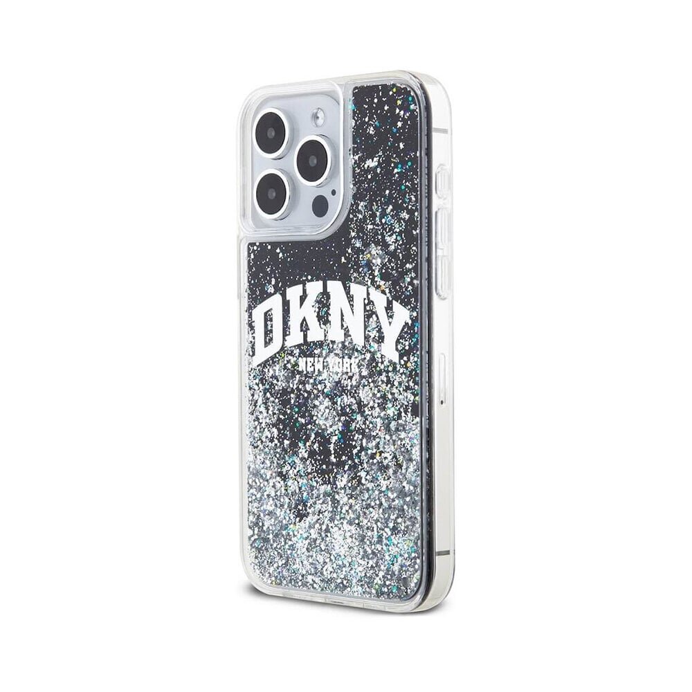 DKNY Liquid Glitters W/Arch Logo iPhone 14 Pro Max (6,7") - Musta hinta ja tiedot | Puhelimen kuoret ja kotelot | hobbyhall.fi