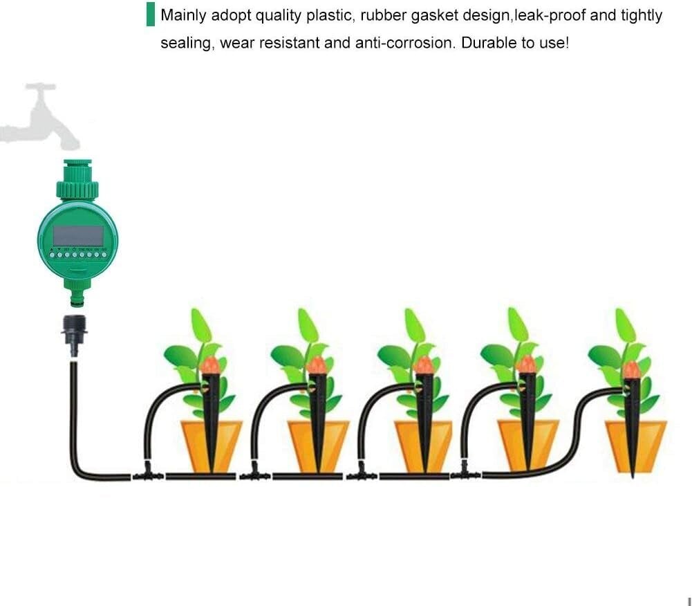 Automaattinen sähköinen vesiajastin Kasteluajastinohjain Kotipuutarhan kastelulaitteet hinta ja tiedot | Puutarhatyökalut | hobbyhall.fi