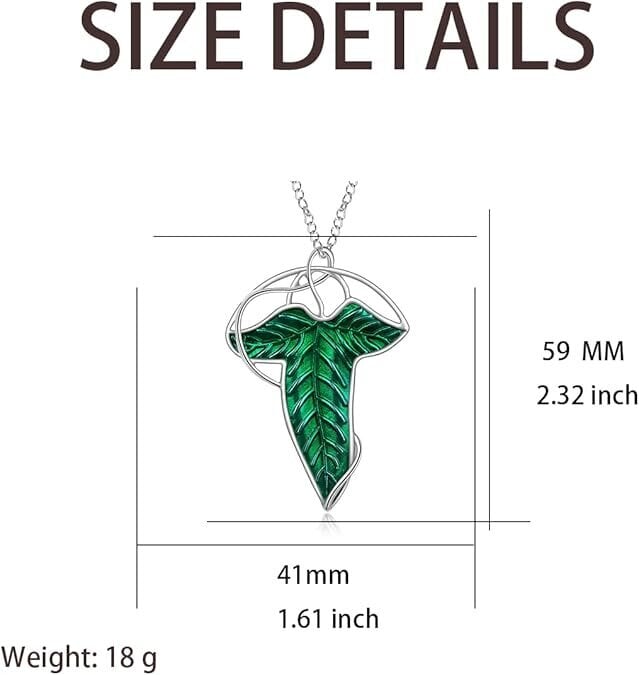 Fairy Green Leaf kaulakoru riipus kaulakoru Cubic Zirkonia hinta ja tiedot | Kaulakorut | hobbyhall.fi