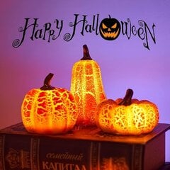 3 Halloween-iltakoristetta, valaisevia kurpitsalyhtyjä, leluja, pieniä lahjoja, kohtauskoristeita, rekvisiitta, joulun adventtilahjoja hinta ja tiedot | Pöytävalaisimet | hobbyhall.fi