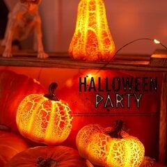 3 Halloween-iltakoristetta, valaisevia kurpitsalyhtyjä, leluja, pieniä lahjoja, kohtauskoristeita, rekvisiitta, joulun adventtilahjoja hinta ja tiedot | Pöytävalaisimet | hobbyhall.fi