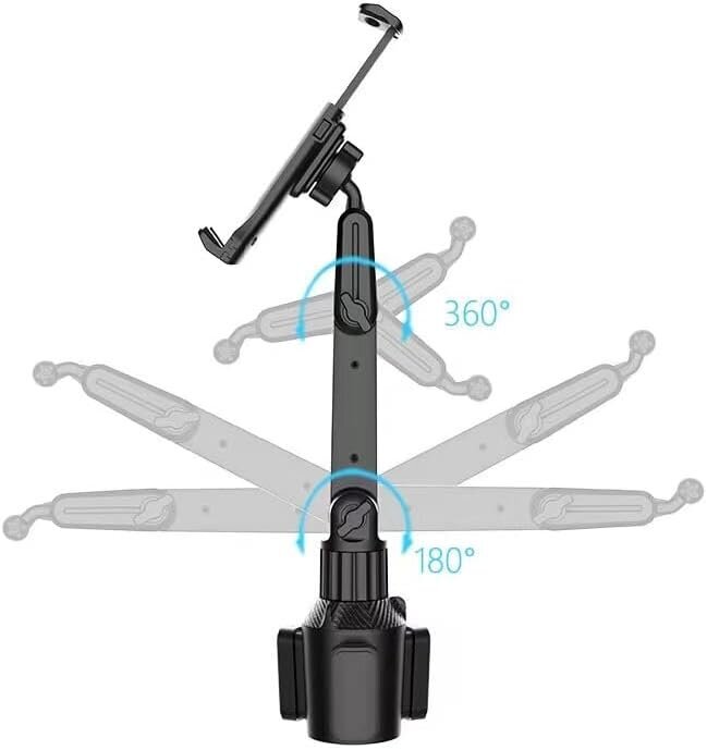 Säädettävä autoteline 4-13 tuuman tableteille, iPadeille ja puhelimille, yhteensopiva useimpien autojen kanssa hinta ja tiedot | Polkupyörälaukut ja puhelinpidikkeet | hobbyhall.fi