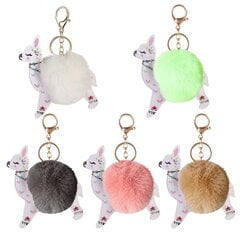 kpl Real Dice Alpaca / Alpaca Fur Ball avaimenperät - tekoturkista pörröiset karvakorut naisille ja tytöille hinta ja tiedot | Varastohyllyt | hobbyhall.fi