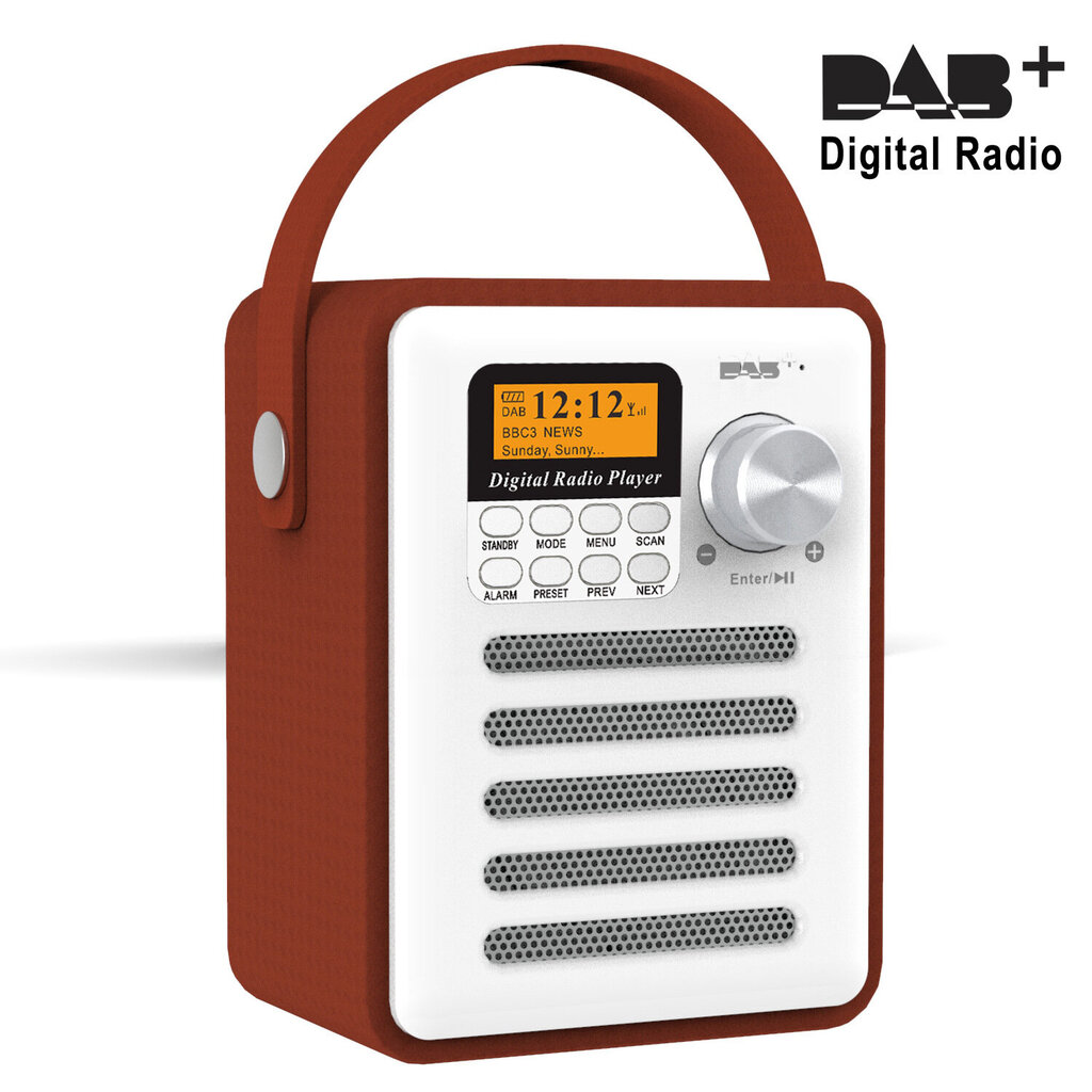 Eurooppalainen Puinen Kotelo Dab/Fm-Radio, Puinen Kotelo Pu-Nahka, Tuki Bluetooth Tf Card U Disk Mp3-Soitin hinta ja tiedot | Kelloradiot ja herätyskellot | hobbyhall.fi