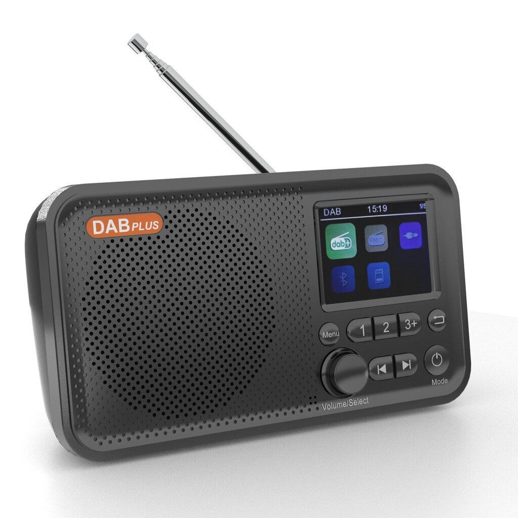 European Dab Digital Radio 2,4 Tuuman Värinäyttö Bluetoothilla Ja Tf-Kortilla Mp3-Soitin Sisäänrakennetulla Akulla hinta ja tiedot | Kelloradiot ja herätyskellot | hobbyhall.fi