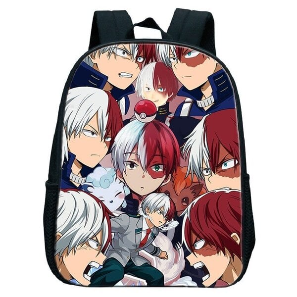 12 tuuman koulureppu Shoto Todoroki Print Academia Boku No Hero Academia Anime Boys -reppu kouluun Bookbag Sac A Dos