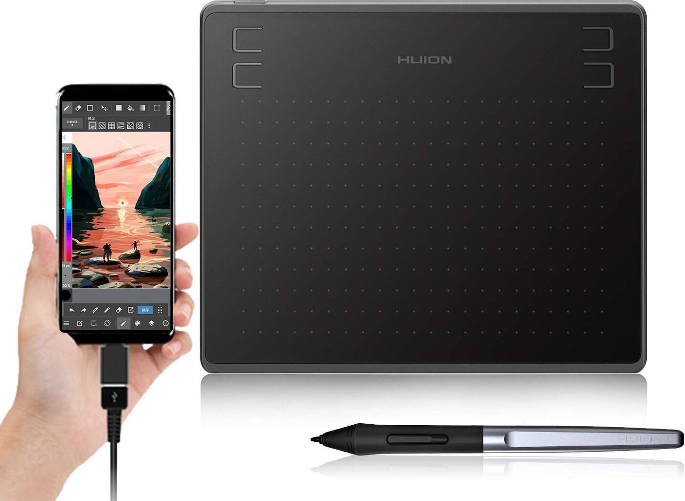 Huion HS64 grafiikkalevy hinta ja tiedot | Tabletit | hobbyhall.fi