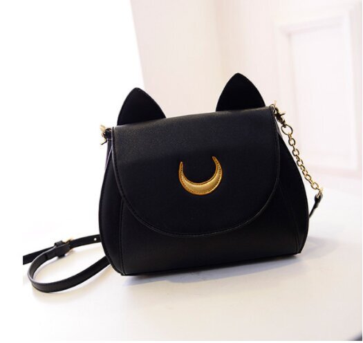 Anime Sailor Moon Satchel Luna Cat Reppu Musta Valkoinen Kuukuvio Tyttö Muoti Pop Söpö Tyttö Syntymäpäivälahja Cosplay