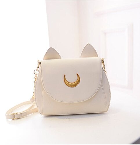 Anime Sailor Moon Satchel Luna Cat Reppu Musta Valkoinen Kuukuvio Tyttö Muoti Pop Söpö Tyttö Syntymäpäivälahja Cosplay