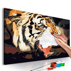 DIY kangas maalaus - Tiger Roar hinta ja tiedot | Maalaa numeroiden mukaan | hobbyhall.fi