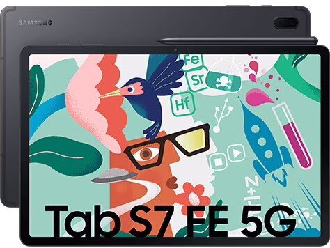 Samsung Galaxy Tab S7 FE 5G 4/64GB Black SM-T736BZKAEUE hinta ja tiedot | Tabletit | hobbyhall.fi