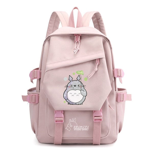 Muoti Söpö Totoro Cat Naisten Reppu Kawaii Kirjalaukku Teini-ikäisille Tytöille Kannettava Reppu Opiskelija Koululaukku Mochila Nainen