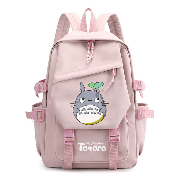 Muoti Söpö Totoro Cat Naisten Reppu Kawaii Kirjalaukku Teini-ikäisille Tytöille Kannettava Reppu Opiskelija Koululaukku Mochila Nainen