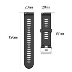 Kellon ranneke Valkoinen 20 mm Garmin Forerunner 245 Valkoinen 20 mm hinta ja tiedot | Älykellojen ja aktiivisuusrannekkeiden lisätarvikkeet | hobbyhall.fi