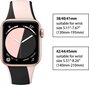 Suunniteltu: Apple Watch Ranneke 38mm 40mm 41mm (musta/vaaleanpunainen) hinta ja tiedot | Älykellojen ja aktiivisuusrannekkeiden lisätarvikkeet | hobbyhall.fi