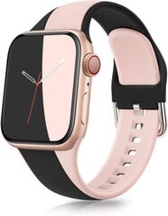 Suunniteltu: Apple Watch Ranneke 38mm 40mm 41mm (musta/vaaleanpunainen) hinta ja tiedot | Älykellojen ja aktiivisuusrannekkeiden lisätarvikkeet | hobbyhall.fi