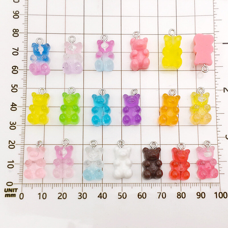 32 kpl Mix Gummy Bear Candy Resin -korut DIY-rannekorun kaulakoruun hinta ja tiedot | Rannekorut | hobbyhall.fi